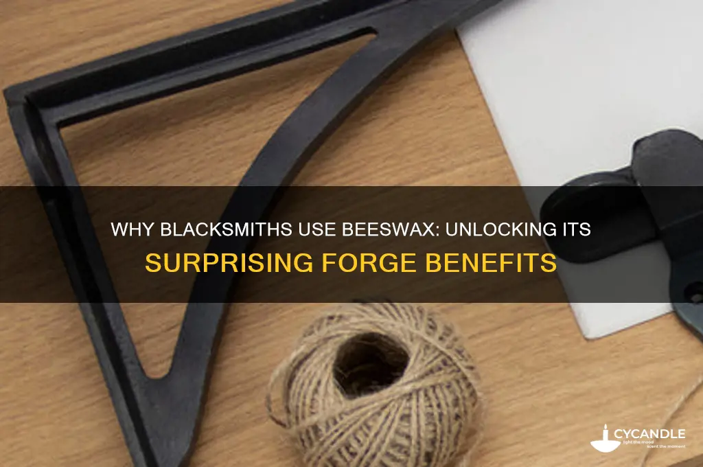 what do blacksmiths use beeswax for