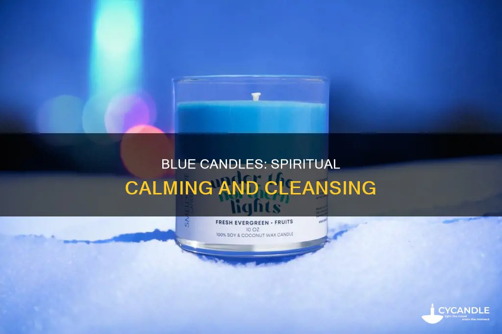 what do blue candles dspiritually