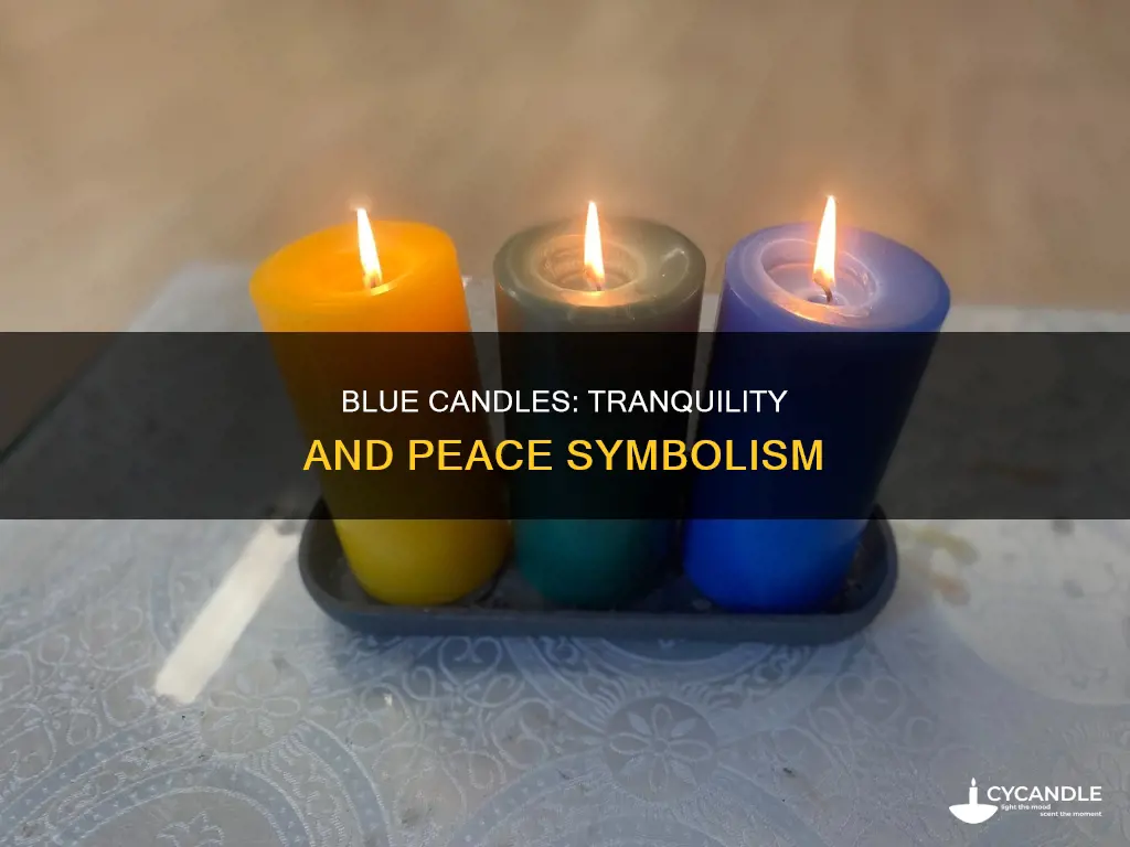 what do blue candles represent