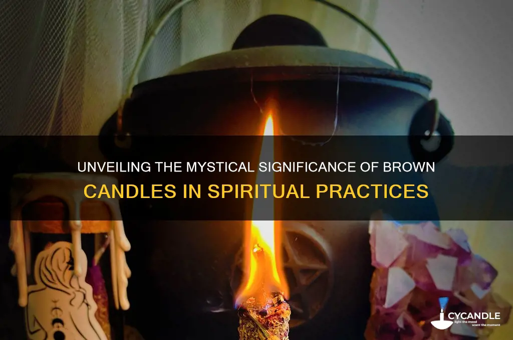 what do brown candles mean