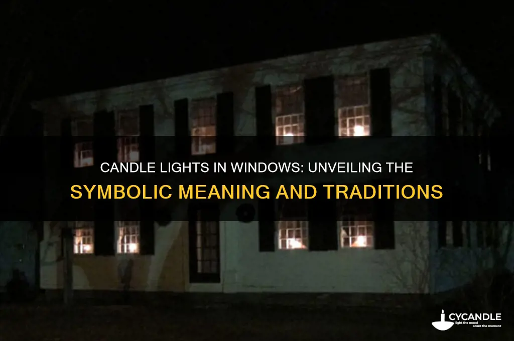 what do candle lights in windows mean