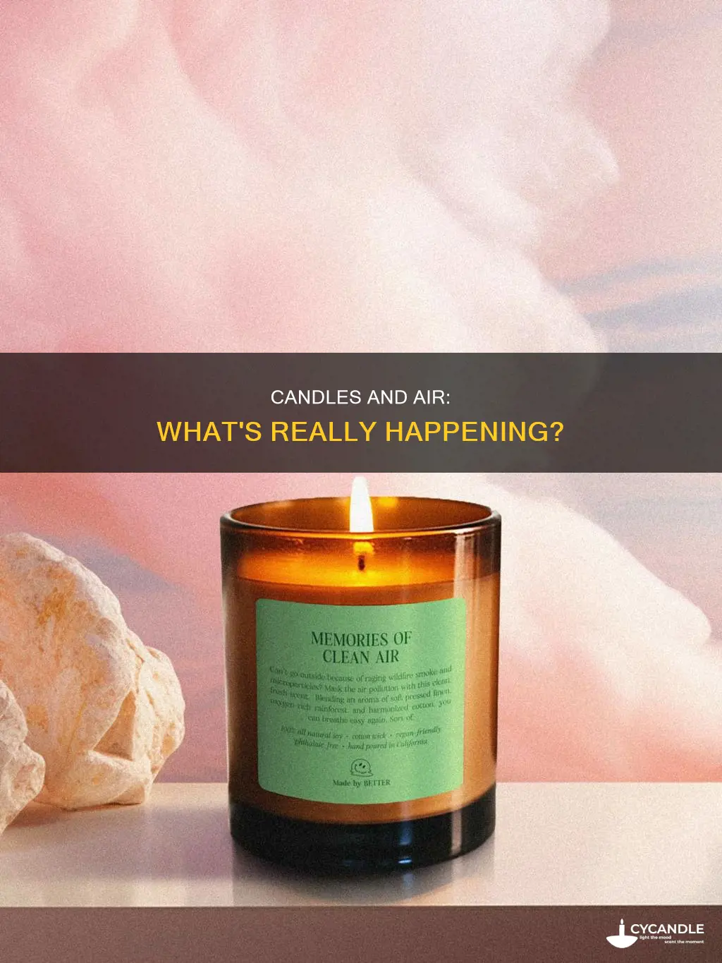 what do candles do to the air