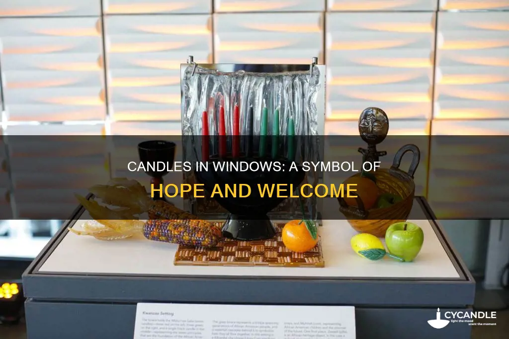 what do candles in a window symbolize