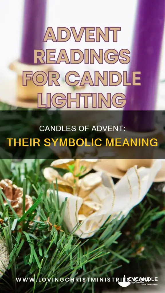 what do candles in advcent repre