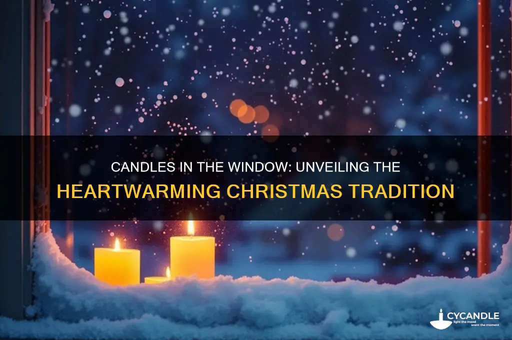 what do candles in the window at christmas mean