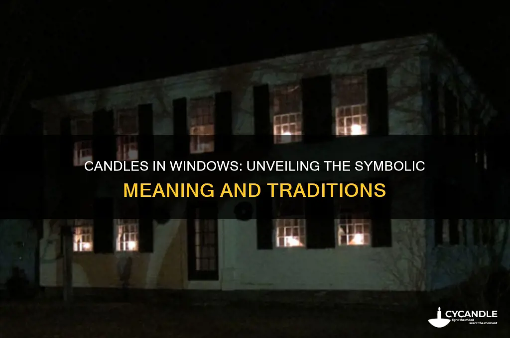 what do candles in windows mean