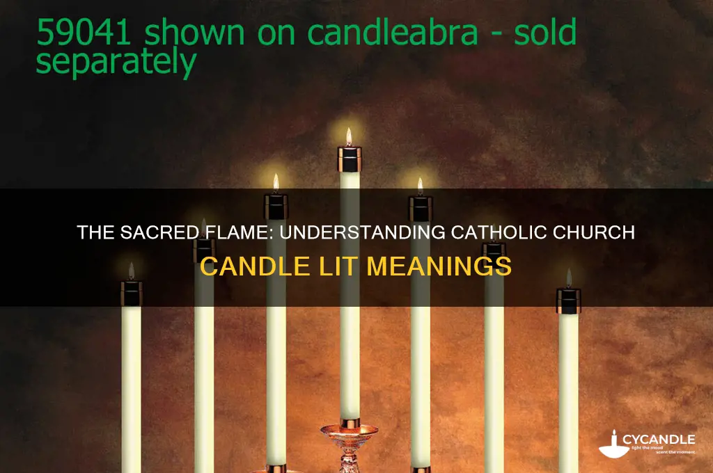 what do candles lit in catholic church mean