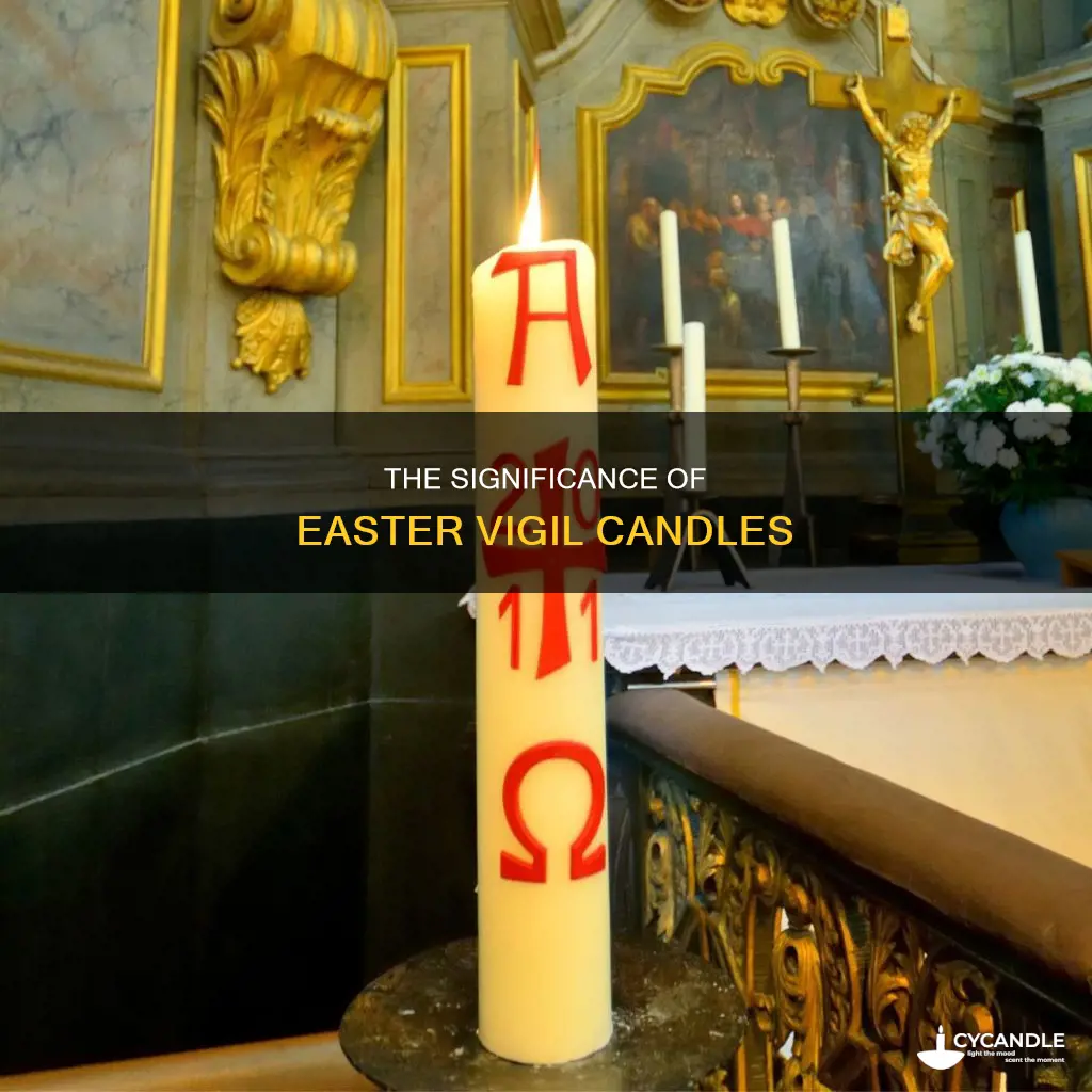 what do candles on easter vigil represent