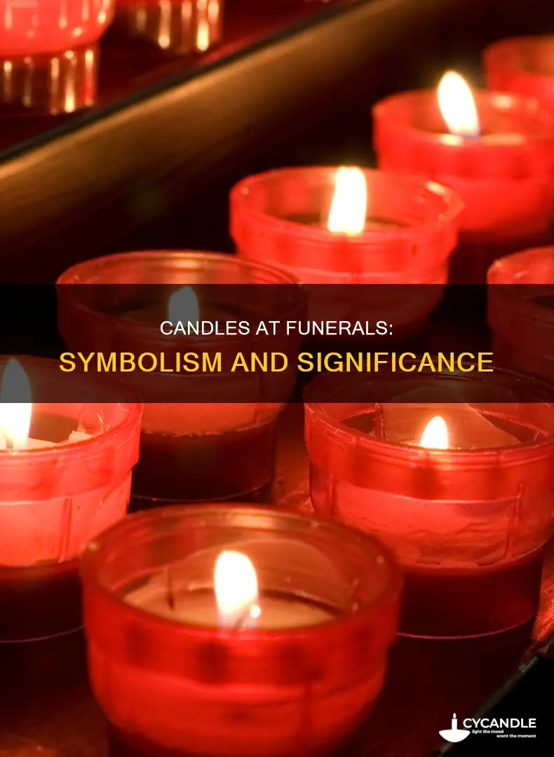 what do candles represent at a funeral