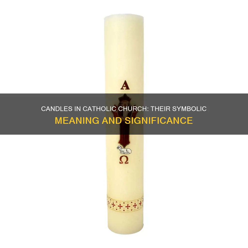 what do candles represent in a catholic church