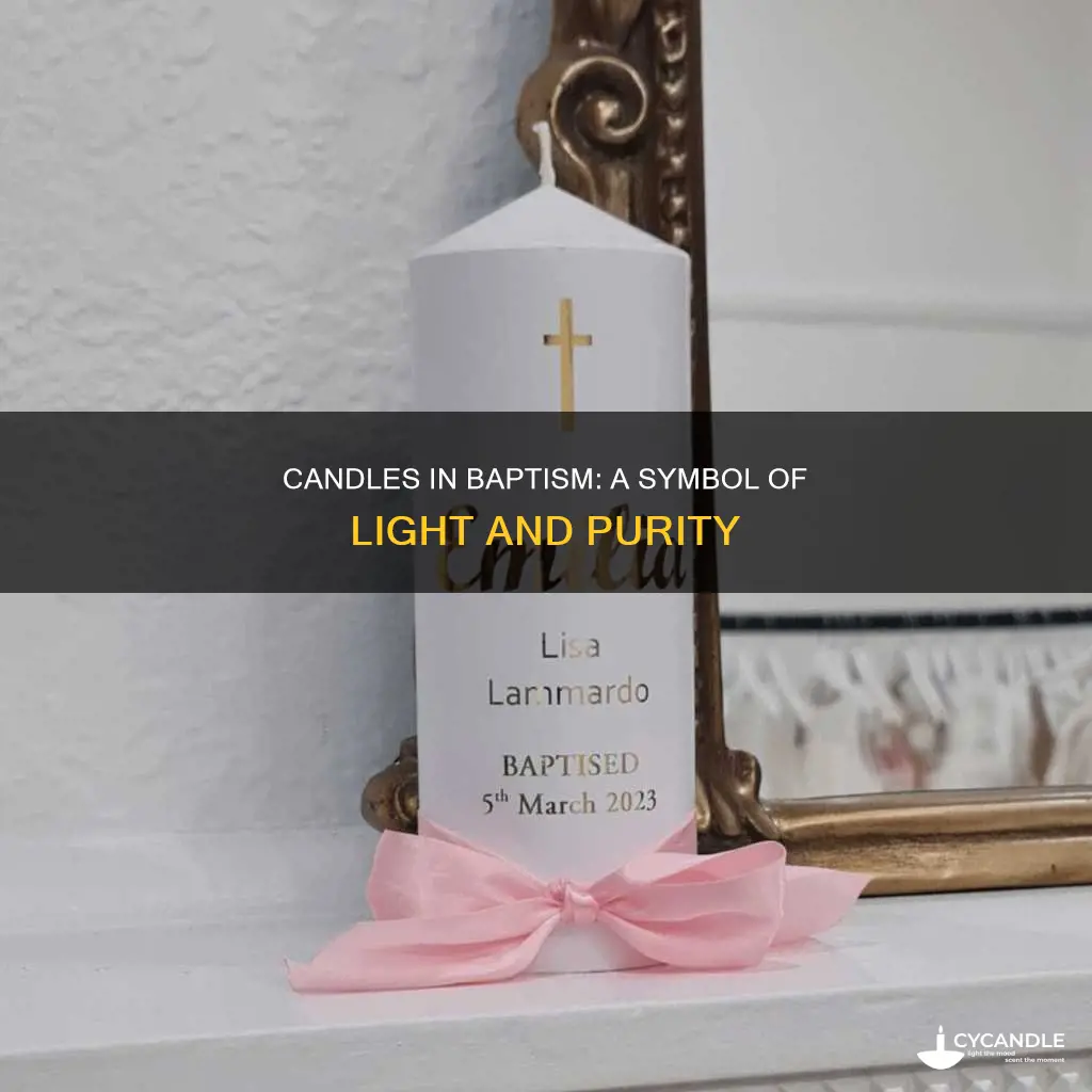 what do candles represent in baptism