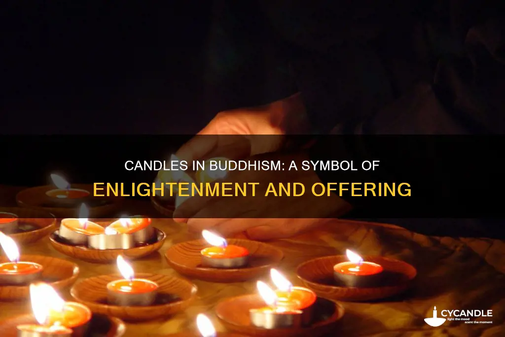 what do candles represent in buddhism