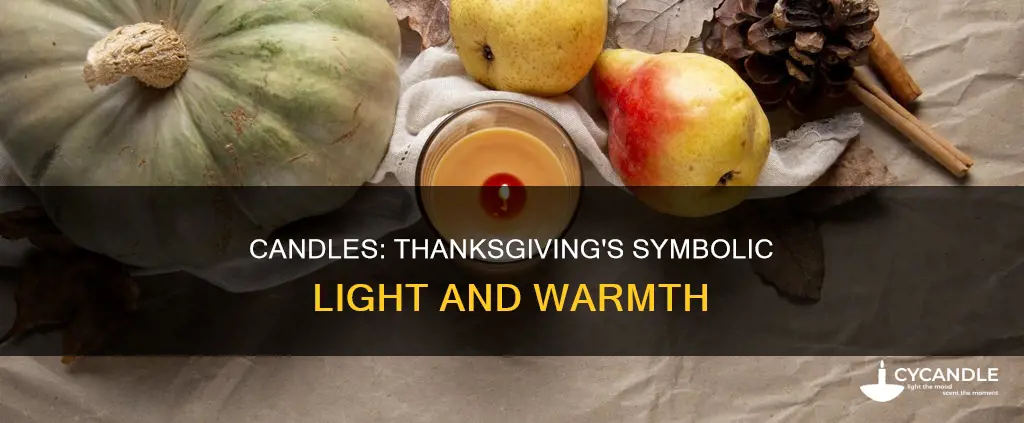 what do candles represent on thanks giving