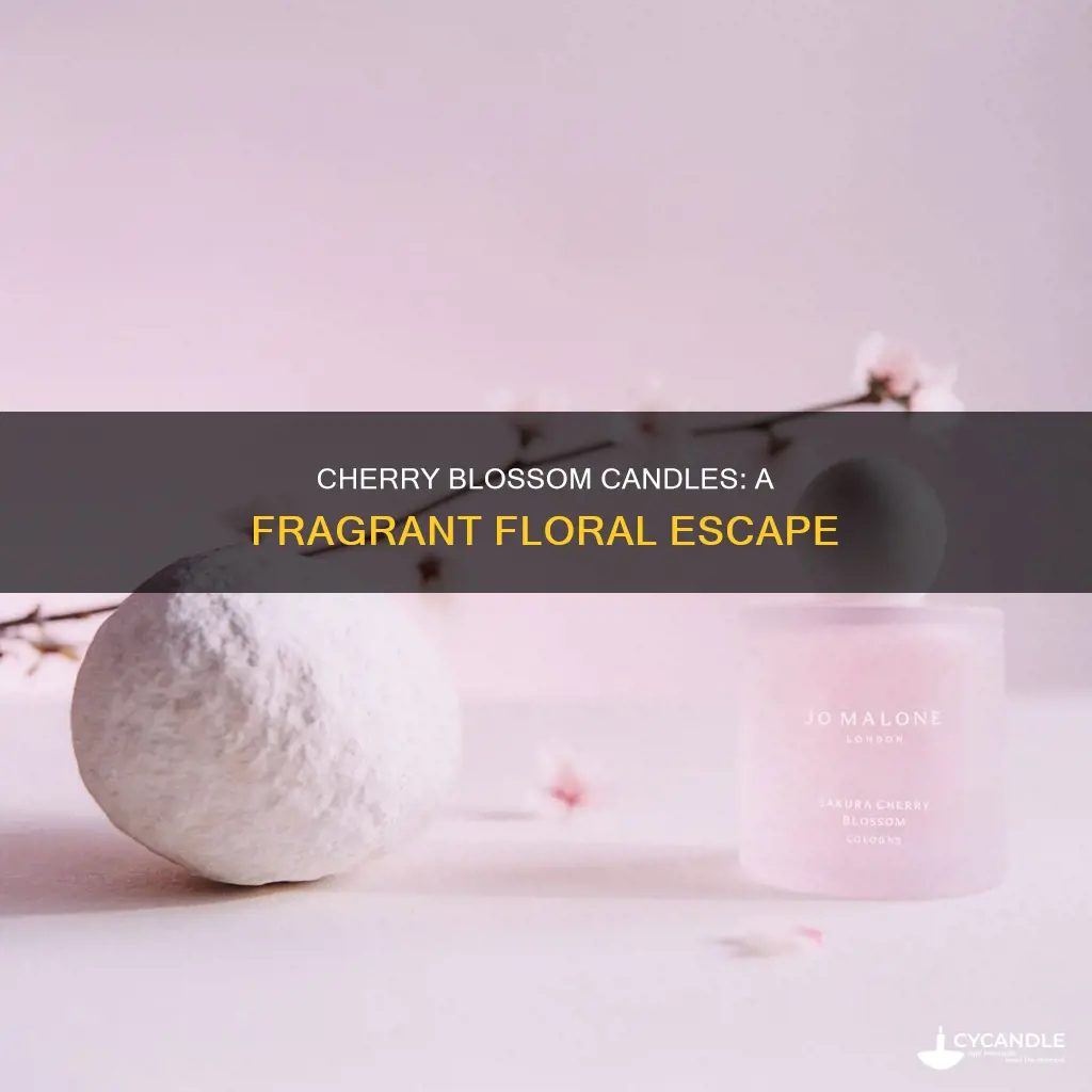 what do cherry blossom candles smell like