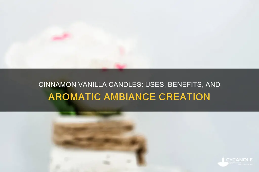 what do cinnamon vanilla candles be used for