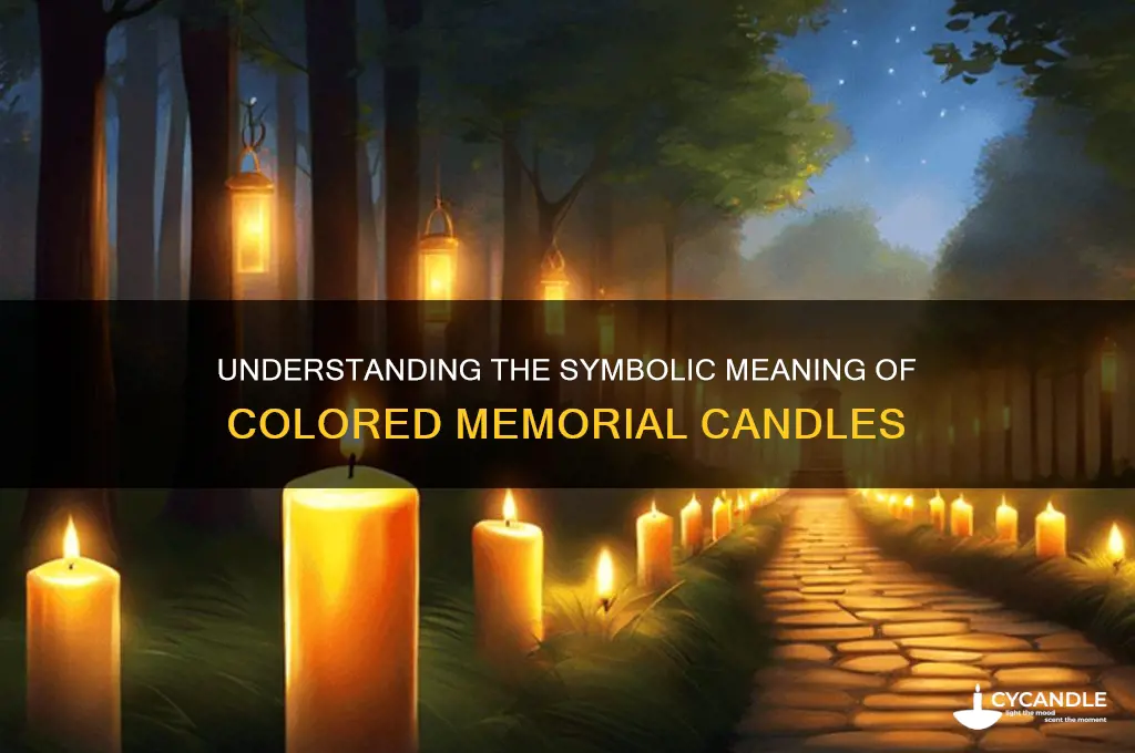 what do different color candles mean in memorial