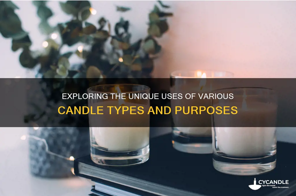 what do different type of candles used for