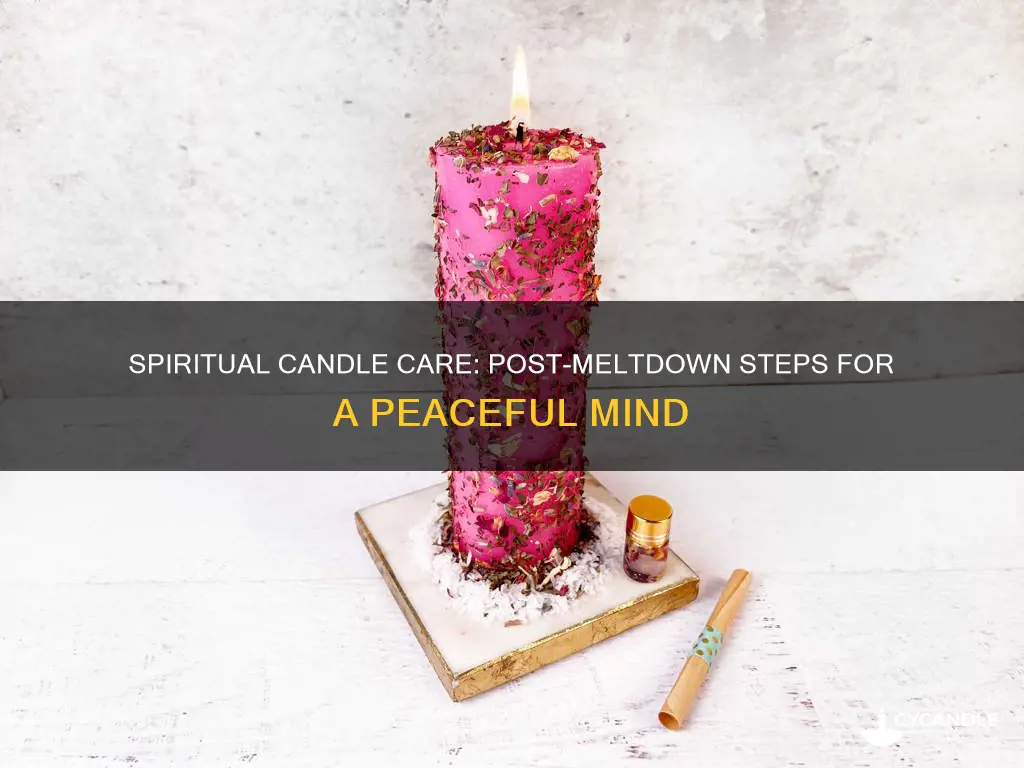 what do do after your spiritual candle has meltdown
