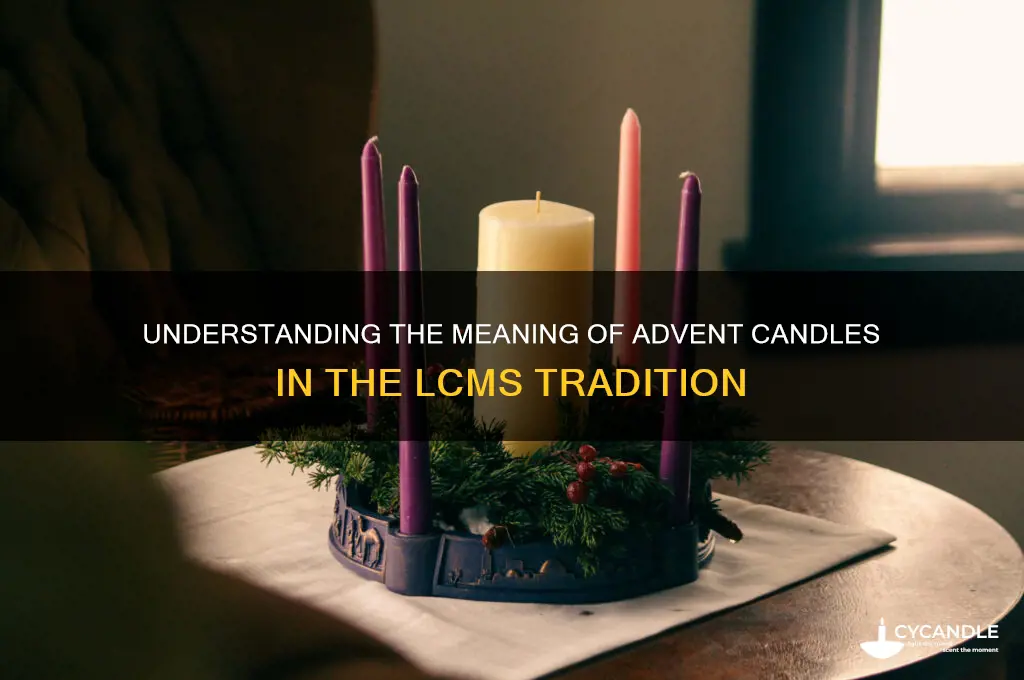 what do each of the advent candles stand for lcms
