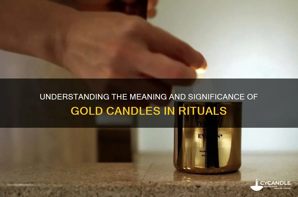 what do gold candles mean