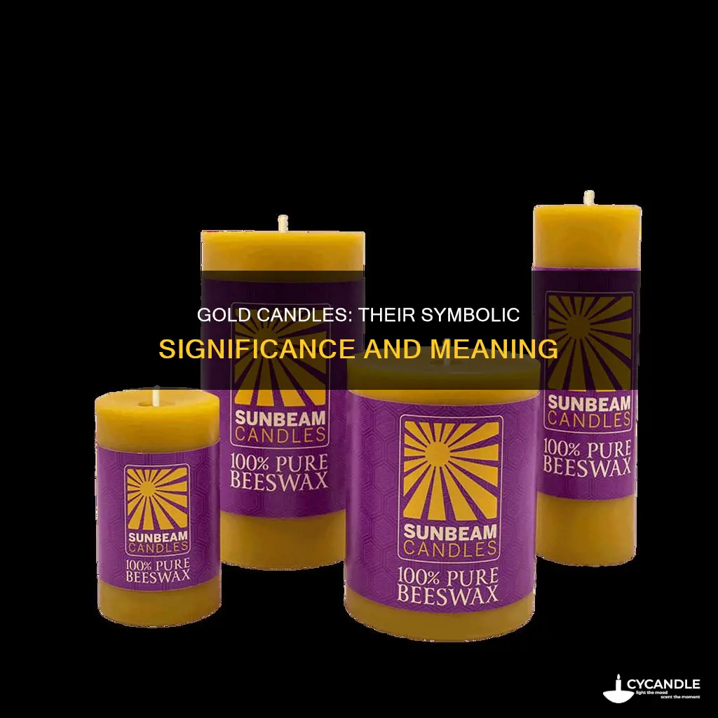 what do gold candles represent