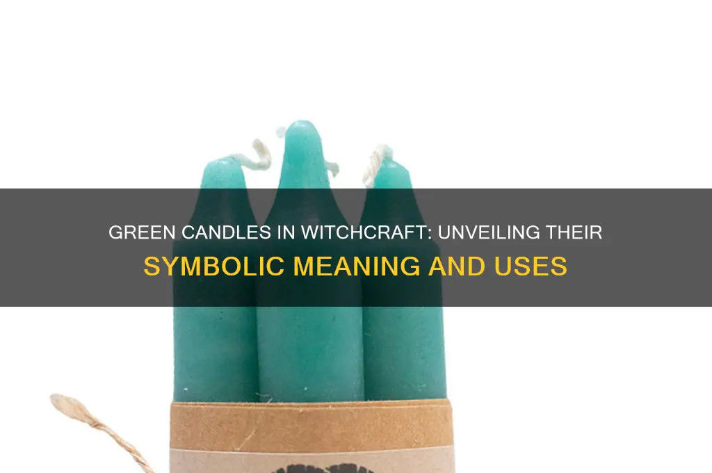 what do green candles mean in witchcraft