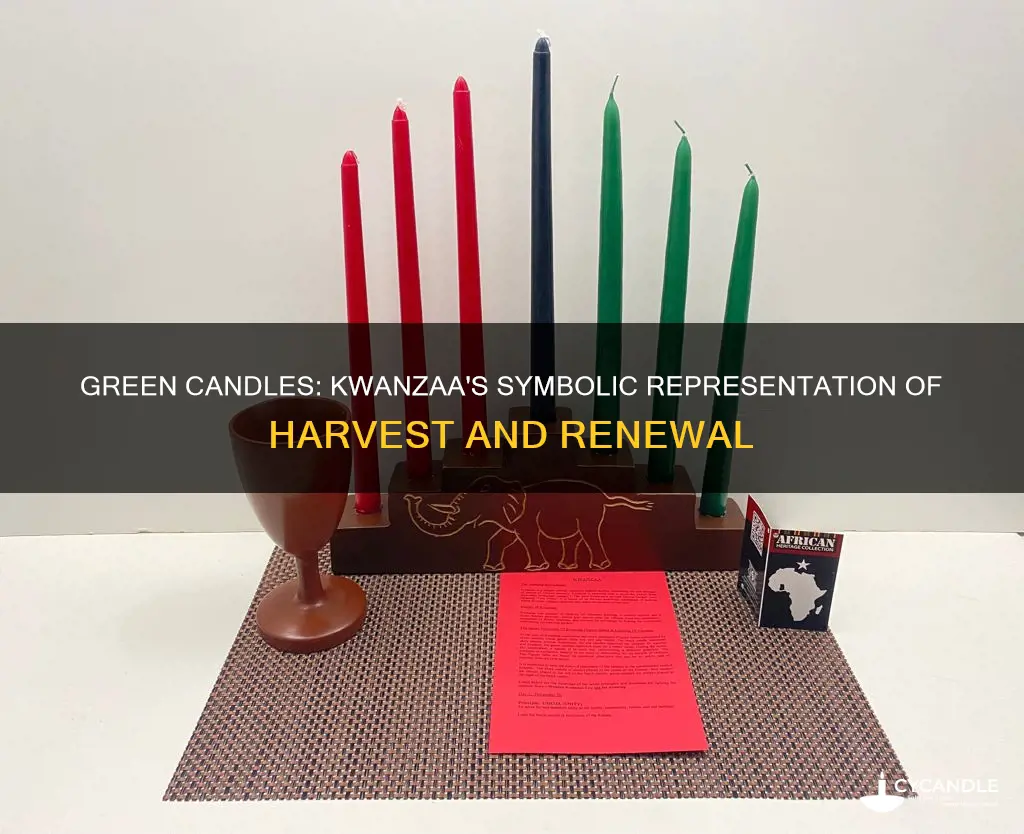 what do green candles represent during kwanzaa