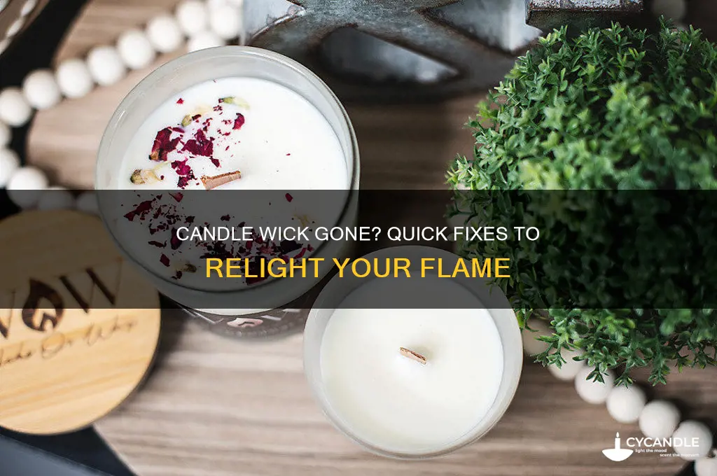 what do i do if my candle wick is gone