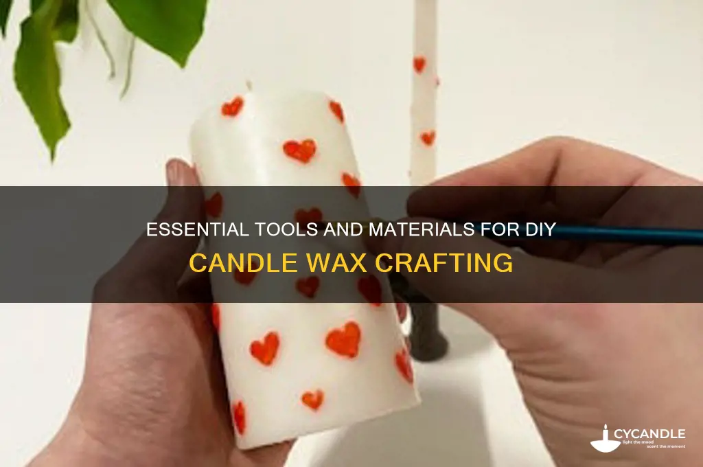 what do i need to use to dyr candle wac