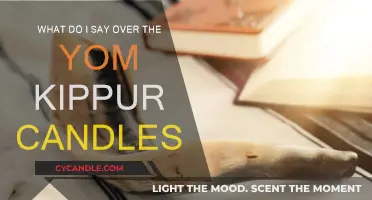 Yom Kippur Candle Lighting: What to Say