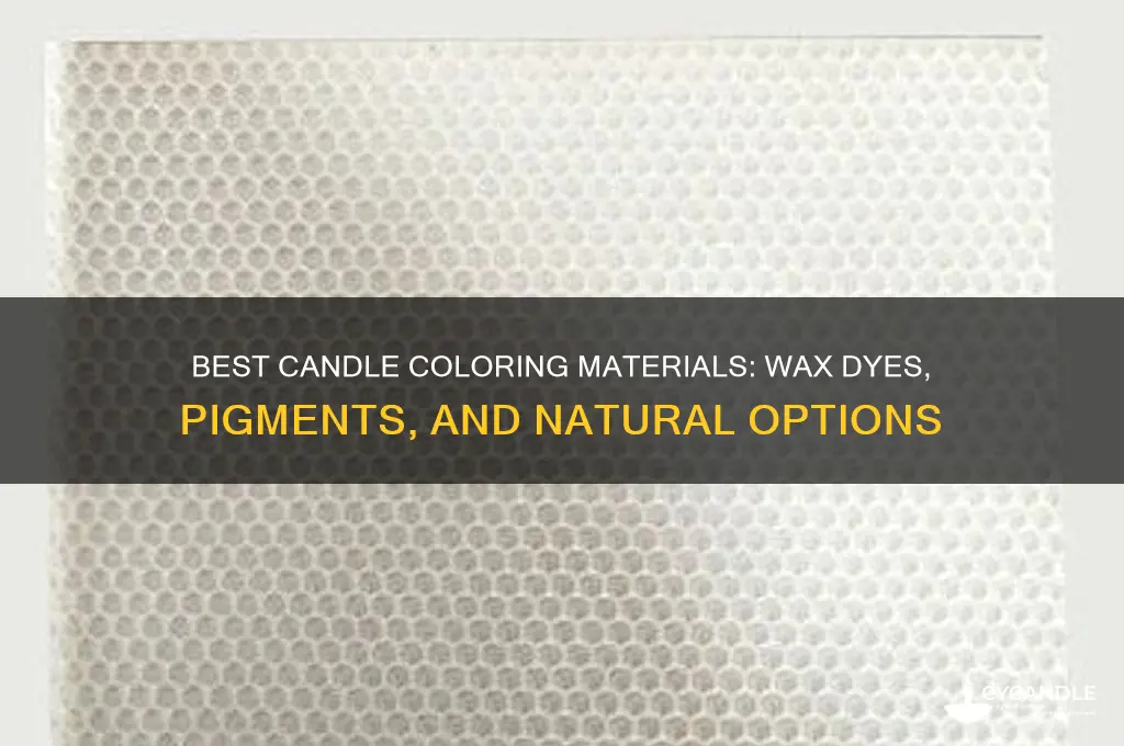 what do i use to color candles