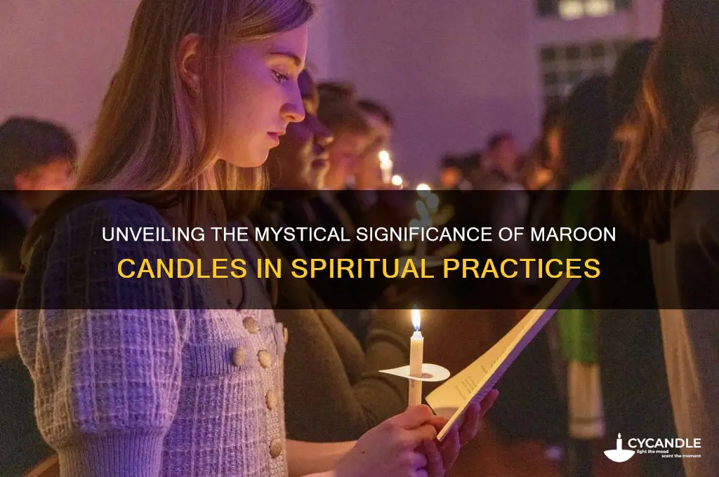 what do maroon candles mean
