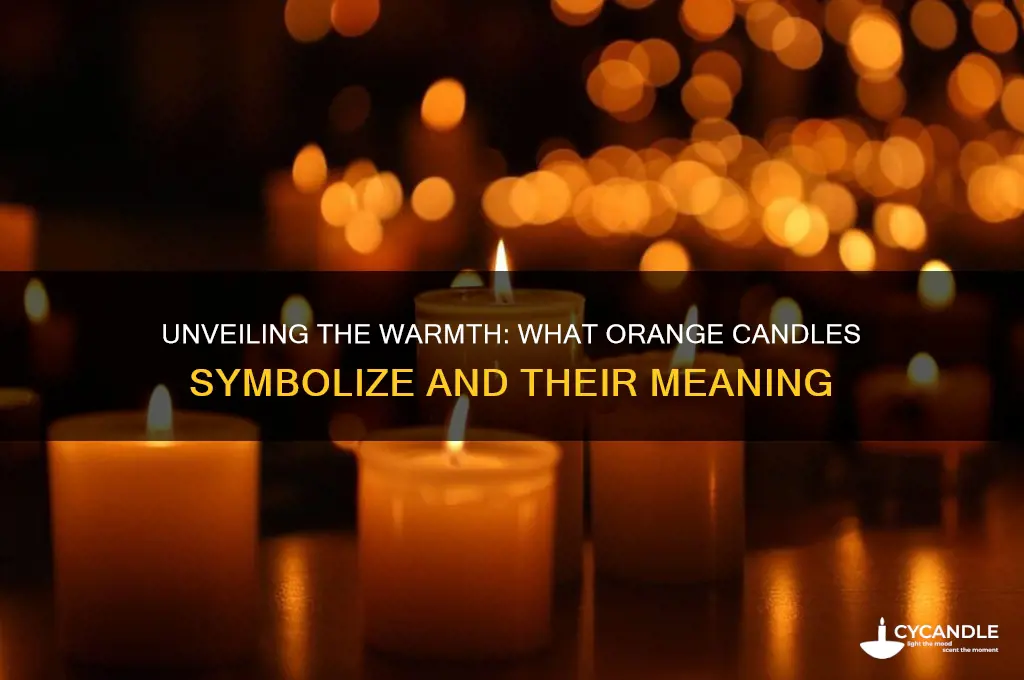 what do orange candles mean