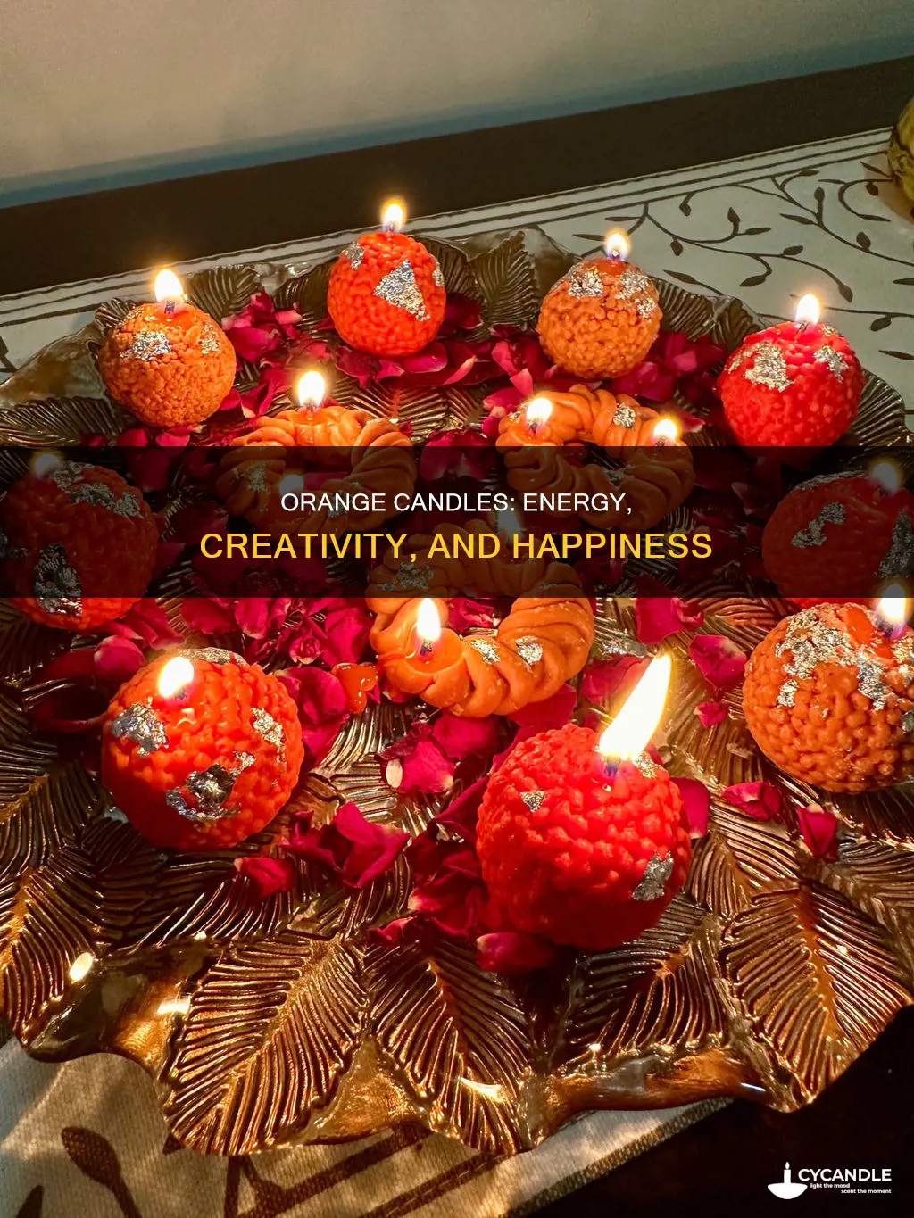 what do orange candles represent