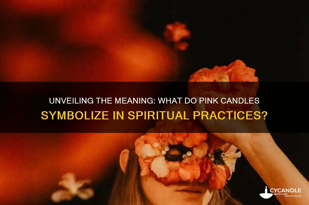 what do pink candles mean