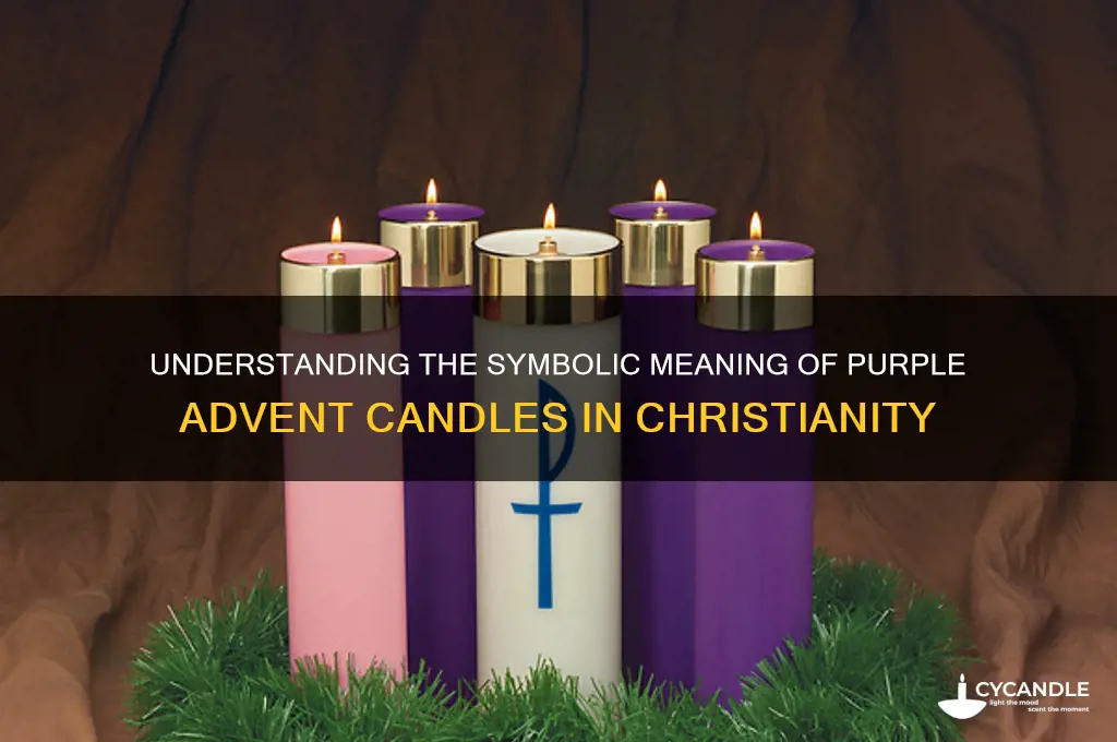 what do purple advent candles mean