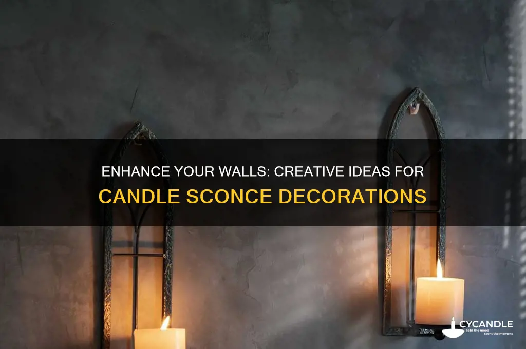 what do put on candle sconces