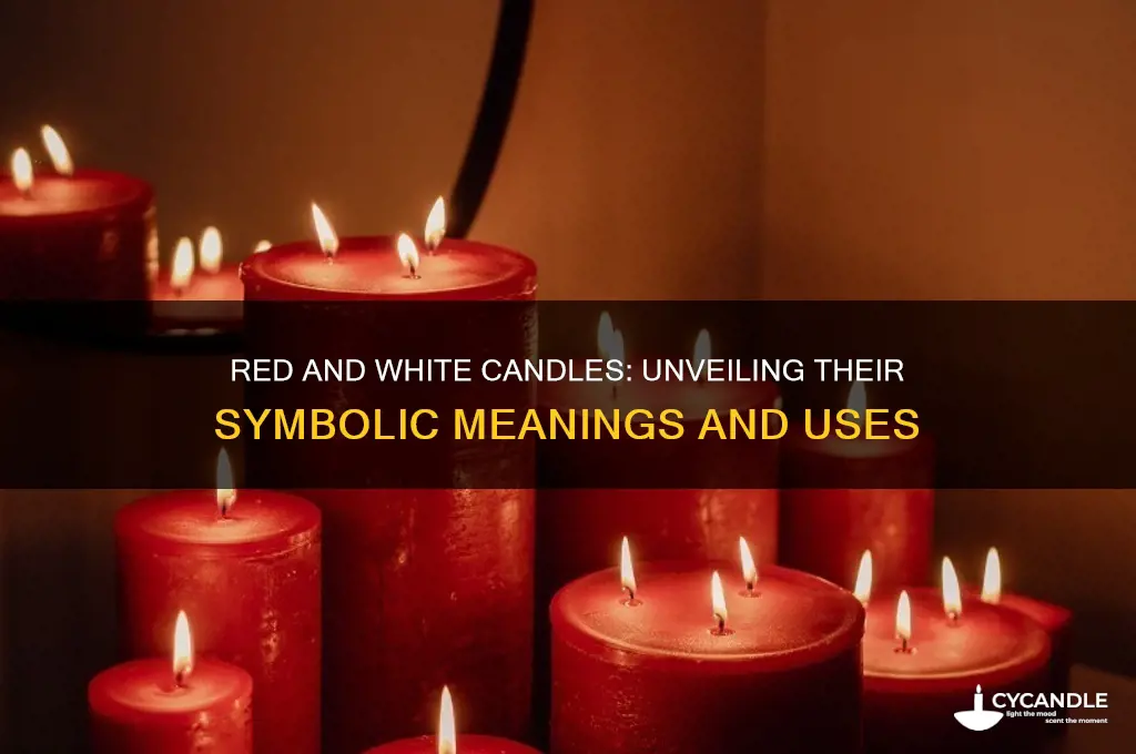 what do red and white candles mean