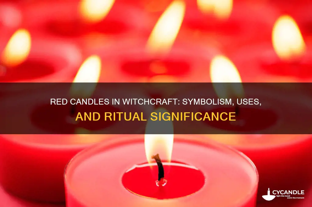 what do red candles mean in witchcraft