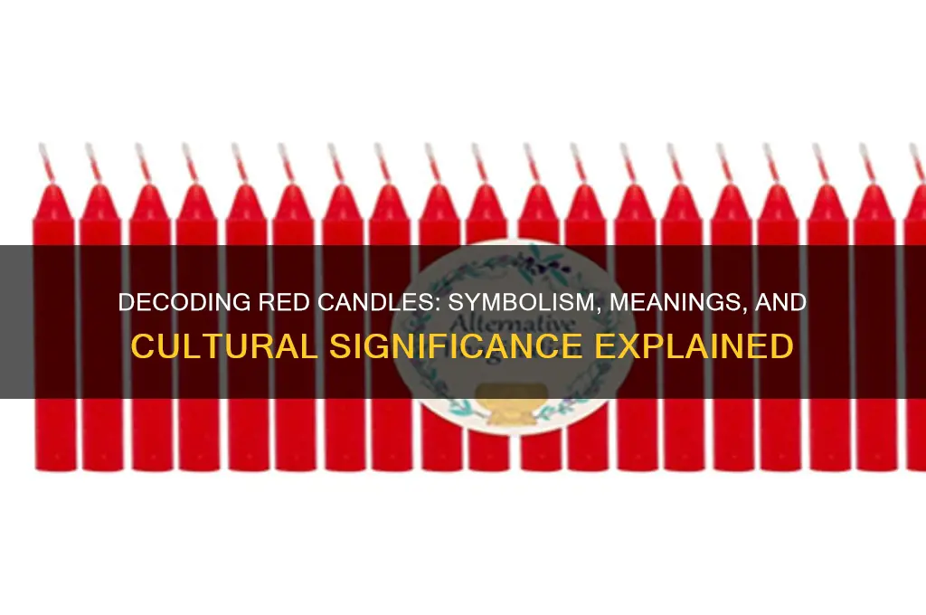 what do red candles mean