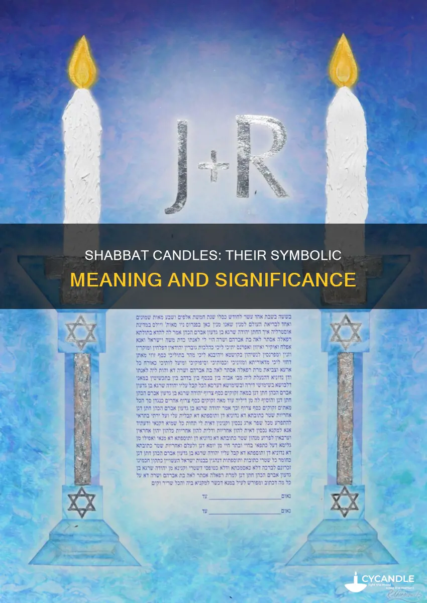 what do shabbat candles represent