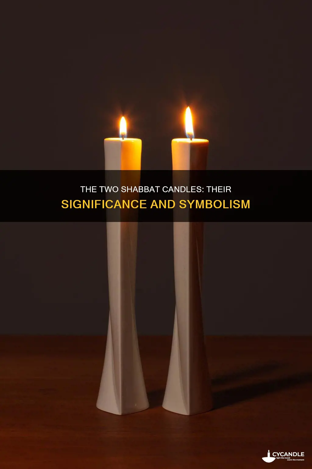 what do the 2 candles repesent in shabbat