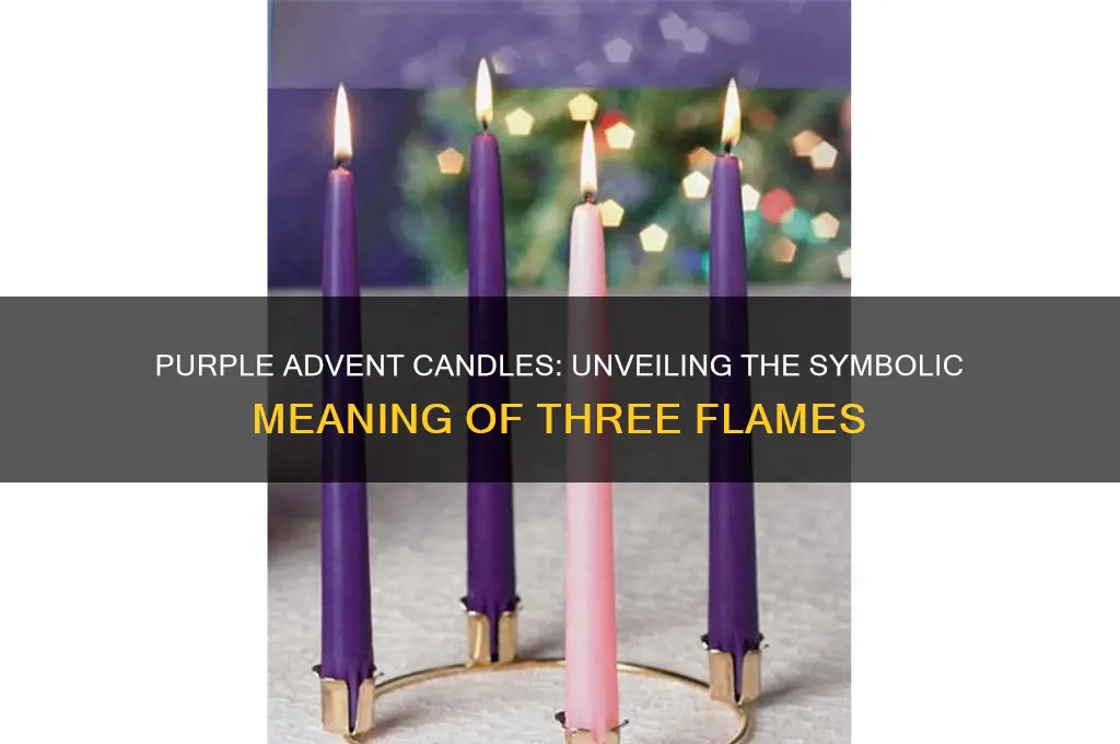 what do the 3 purple advent candles represent