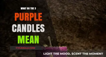 Understanding the Symbolism of Three Purple Candles in Spiritual Practices