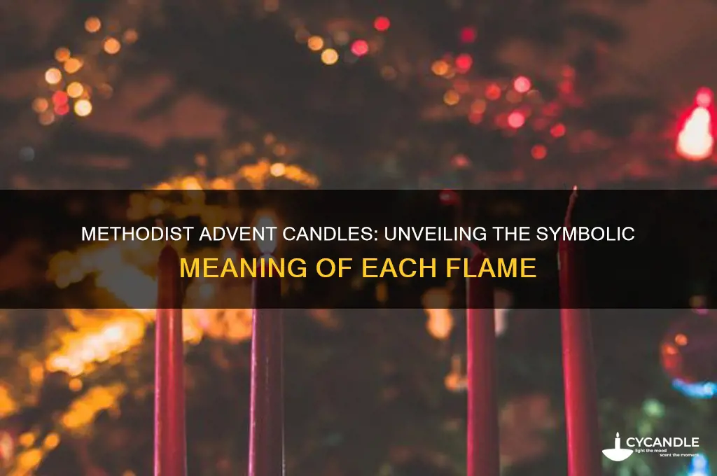what do the 4 advent candles represent in methodism