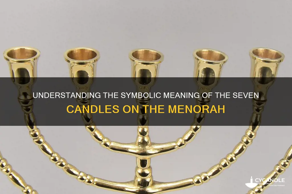 what do the 7 candles on the menorah mean