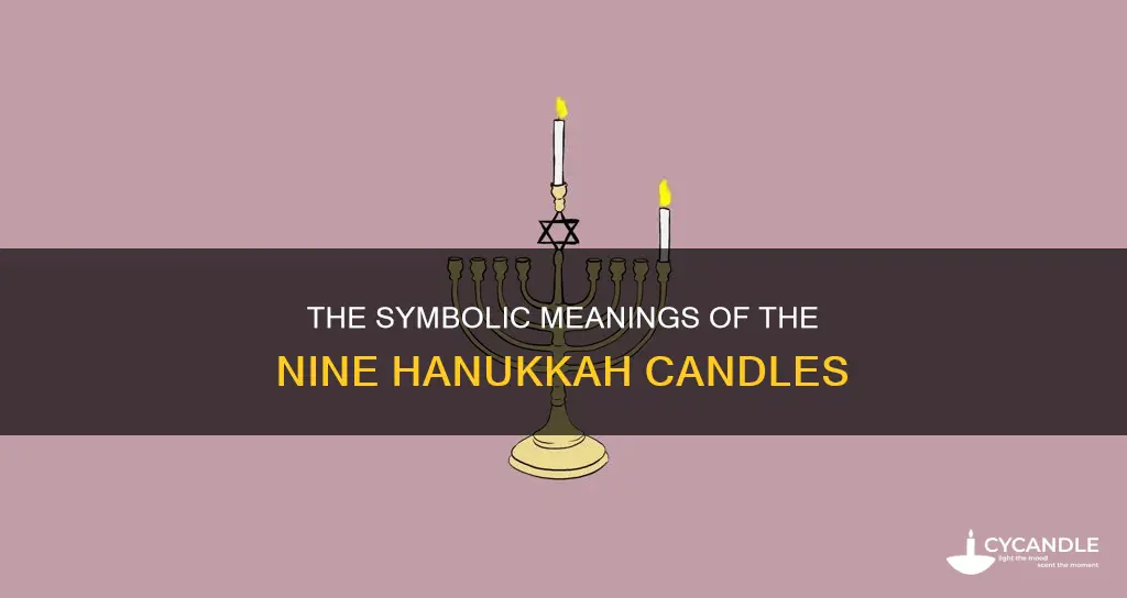 what do the 9 jewish candles represent