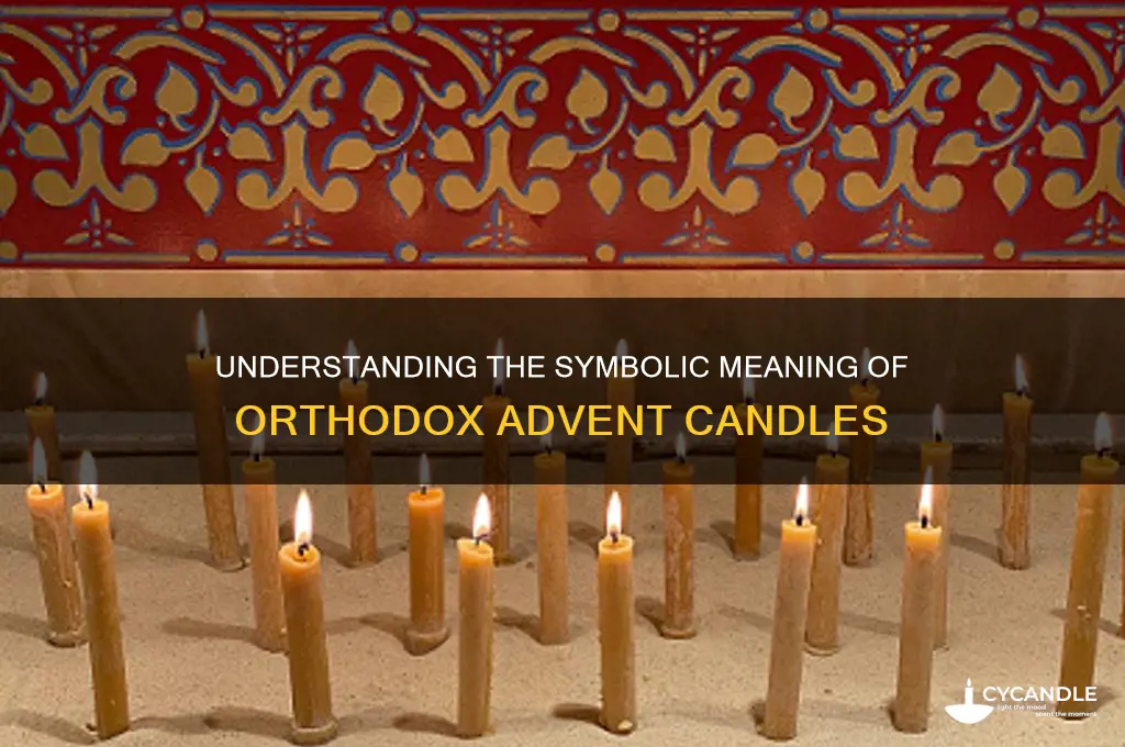 what do the advent candles mean in the orthodox church