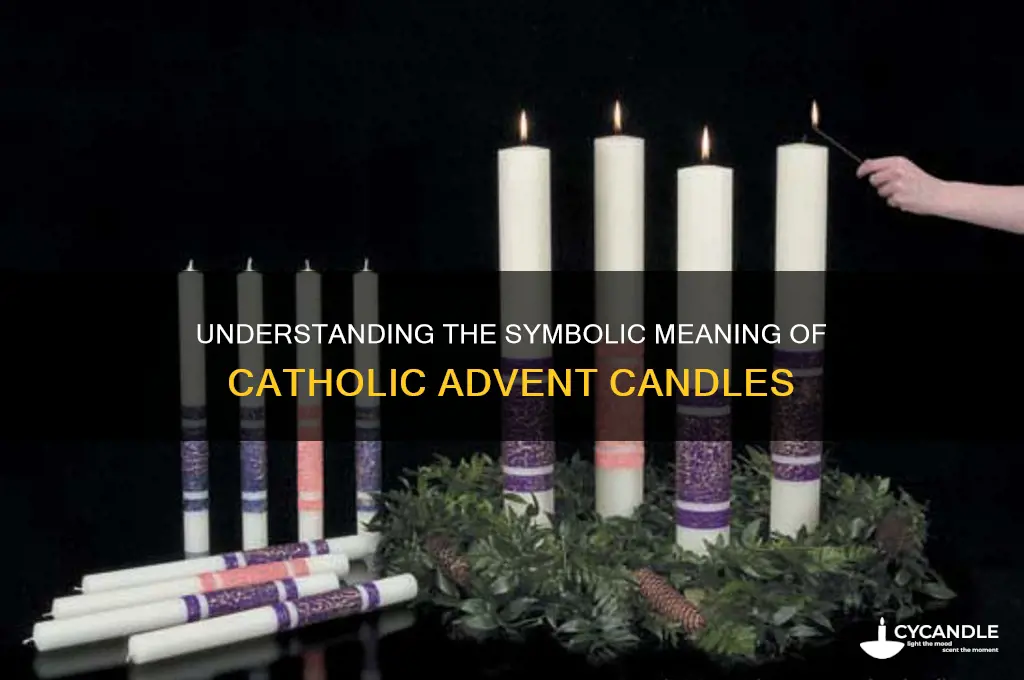 what do the advent candles meaning catholic