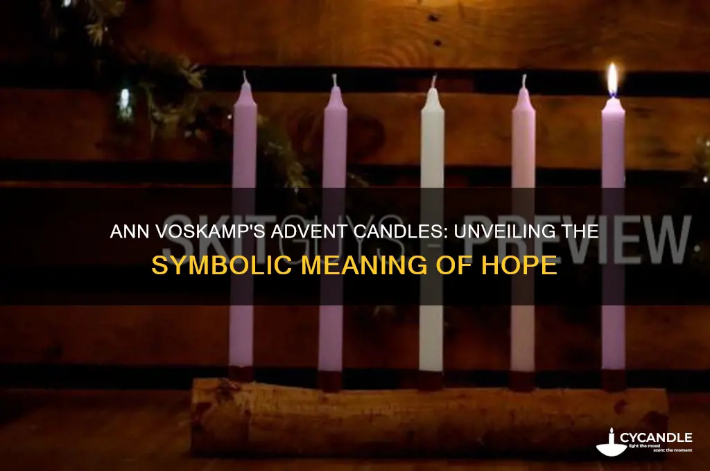 what do the advent candles represent ann voskamp